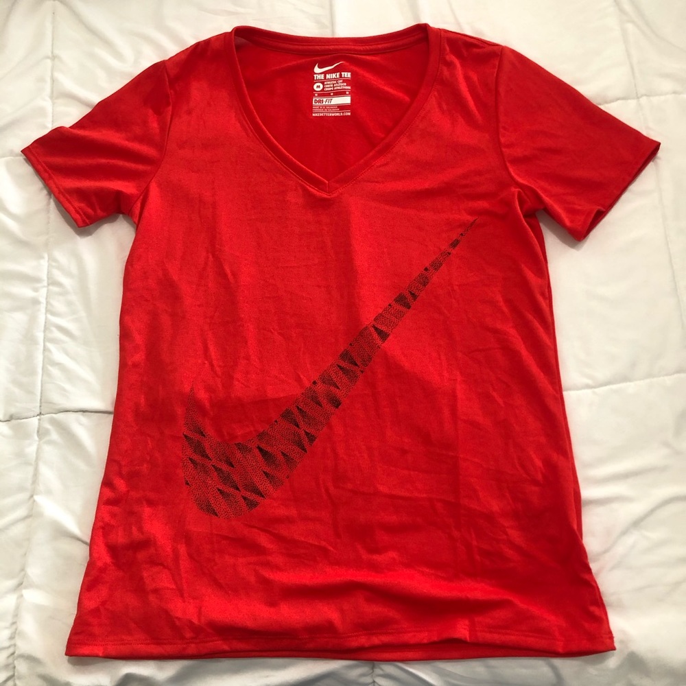 Red Nike Dri Fit Shirt